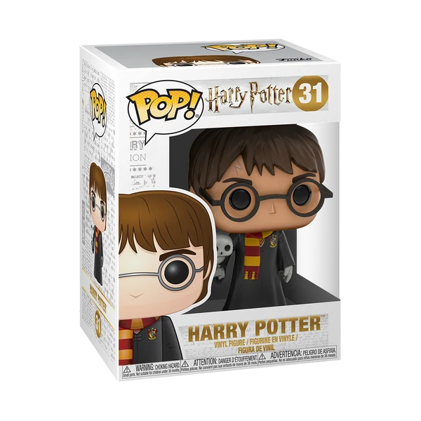 Figura coleccionable Funko de Grogu de la pelicula Harry Potter en caja