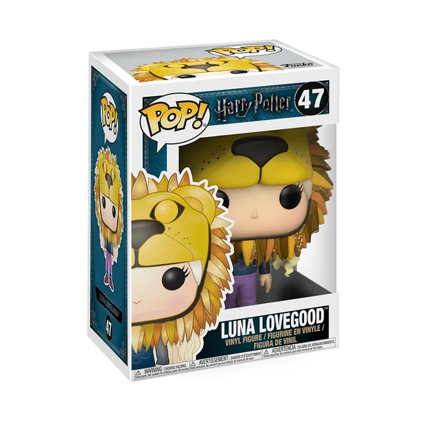 Figura coleccionable Funko de Luna Lovegood de la pelicula de Harry Potter en caja