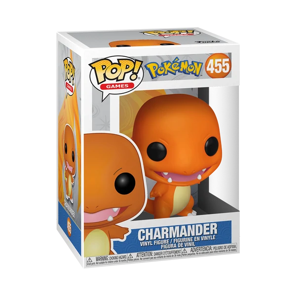 Figura coleccionable Funko de Charmander de la serie Pokemon en caja