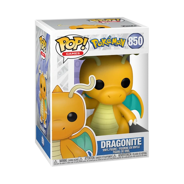 Figura coleccionable Funko de Dragonite de la serie Pokemon en caja