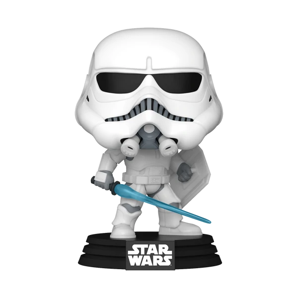 Figura colecionable Funko de un Stormtrooper de la serie The Mandalorian